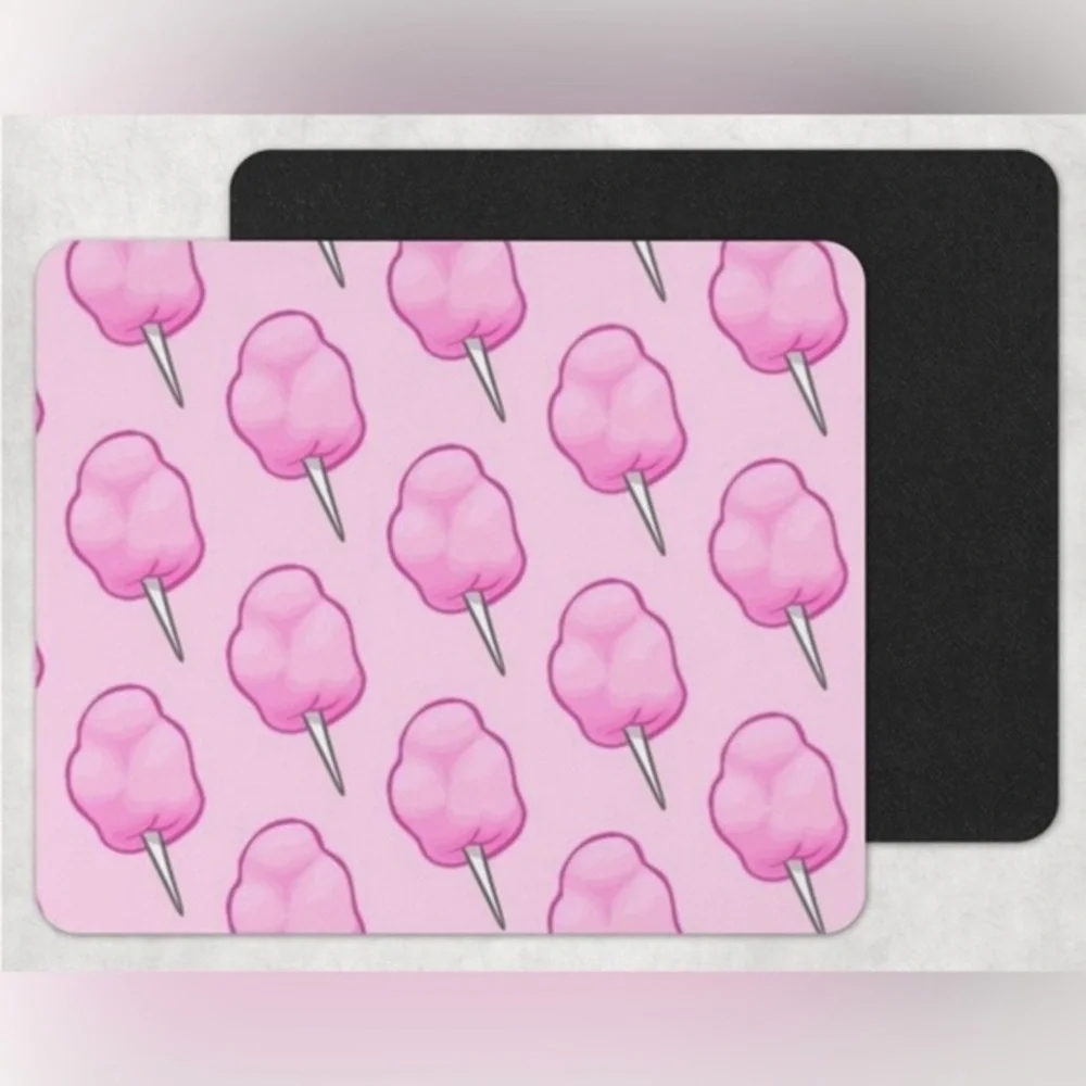 Pink Cotton Candy Mouse Pad